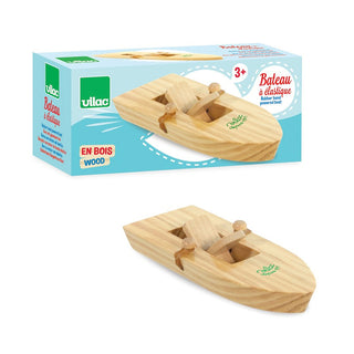 Bateau à élastique en bois - Vilac