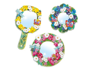 3 miroirs à décorer douceur florale - Do it Yourself