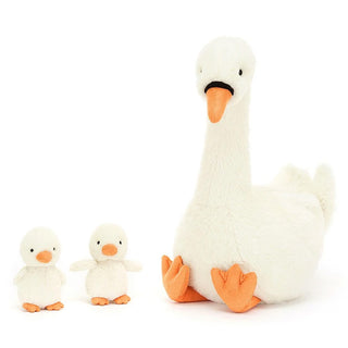 Peluche Cygne avec ses bébés