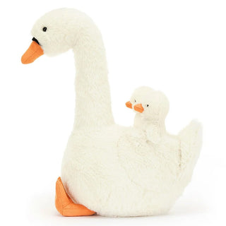 Peluche Cygne avec ses bébés