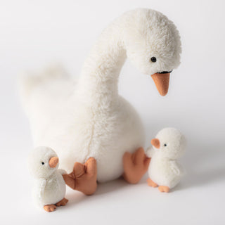 Peluche Cygne avec ses bébés