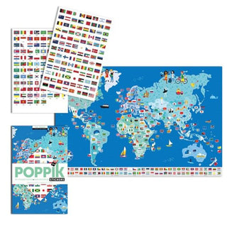 Poster et Stickers - Drapeaux du Monde