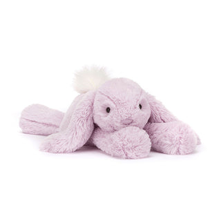 Peluche lapin allongé Lavande