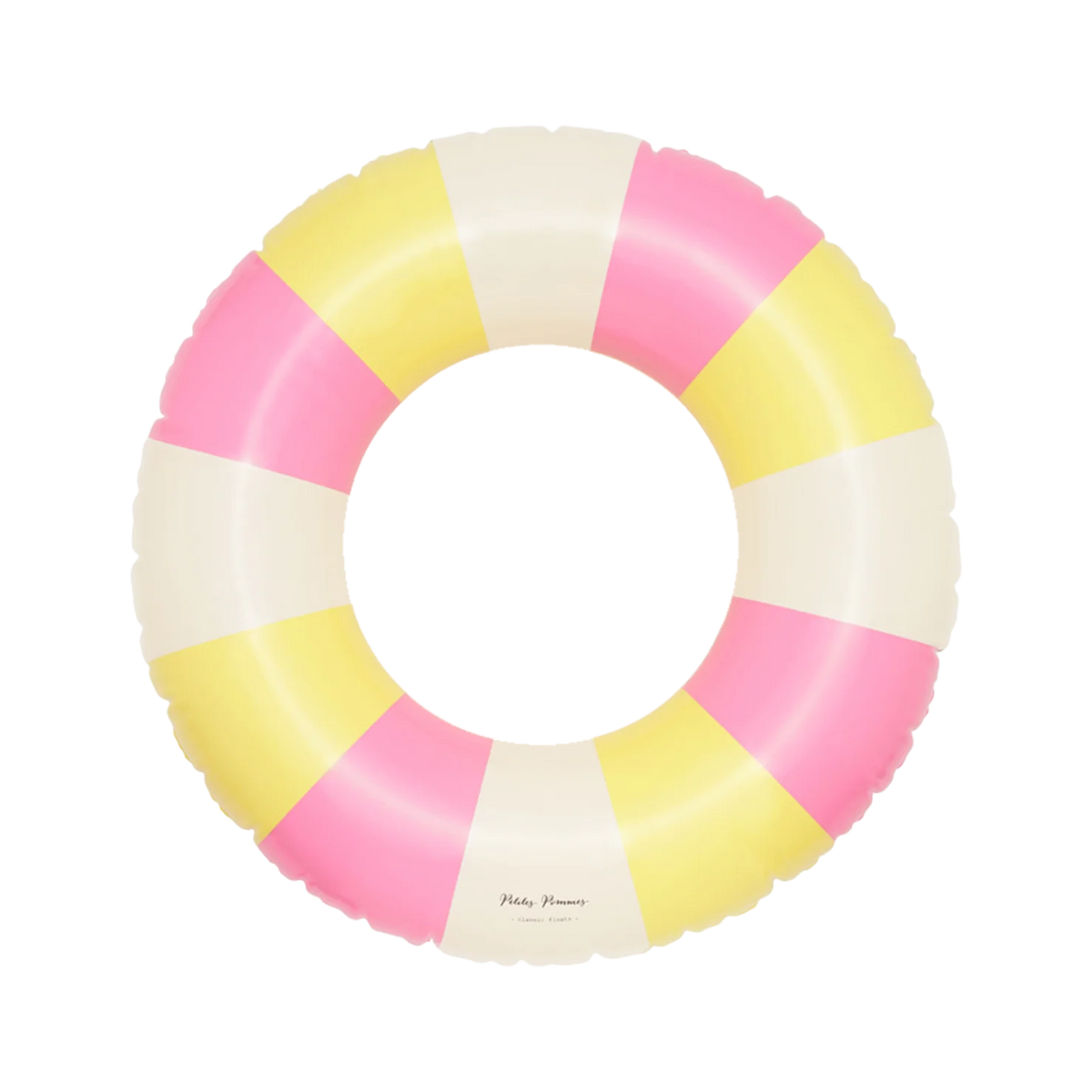 Bouée Sally BUBBLEGUM & PASTEL YELLOW - 90 cm