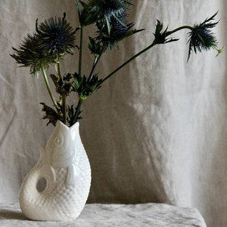 Vase  Poisson  blanc cassé - Petit Modèle