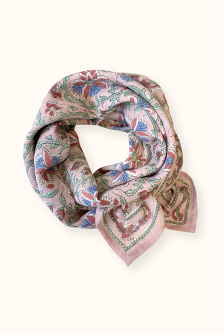 Grand foulard Latika Bird "Pastel"