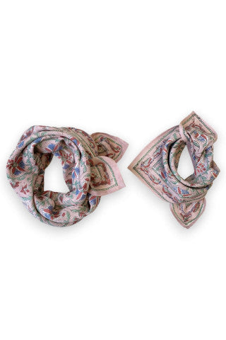 Foulard Manika bird pastel