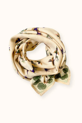 Grand foulard Latika Cerisier "Kaki"