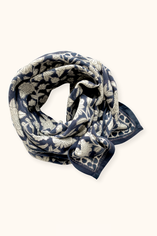 Grand foulard Latika Coeur "Orage"