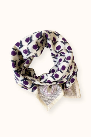 Grand foulard Latika Lotus "Orage"