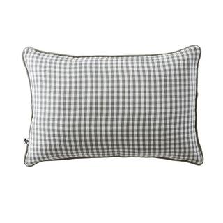 Coussin rectangulaire - Gaze de coton - Vickie Vert romarin