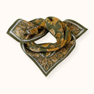 Small Foulard Manika Ours - Kaki