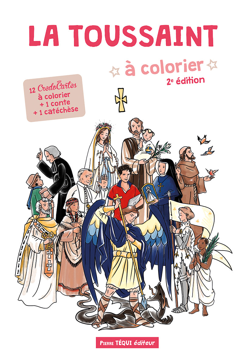 La Toussaint à colorier - Illustrations d'Anne-Charlotte Larroque - Téqui