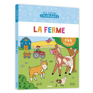 Mes grands coloriages - la ferme - Auzou