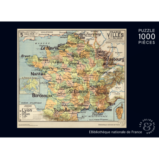 Puzzle France des villes 1000 pièces