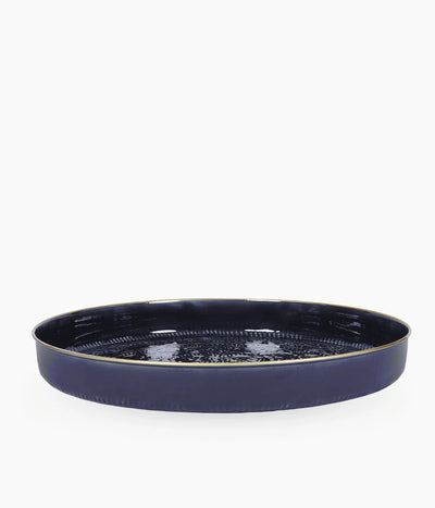 Plateau berbère Navy 35cm - Bazar de luxe