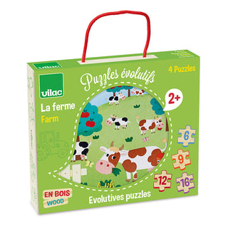 4 puzzles évolutifs la ferme