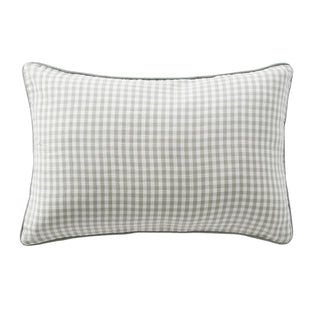 Coussin rectangulaire - Gaze de coton - Vickie Vert eucalyptus