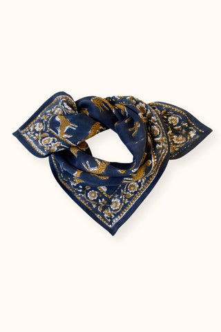 Petit foulard Manika Bengale "Orage"