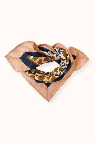 Petit foulard Manika Tulipe "Macadamia"