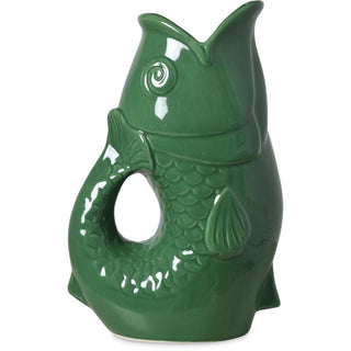 Vase carafe poisson Vert - Grand modèle