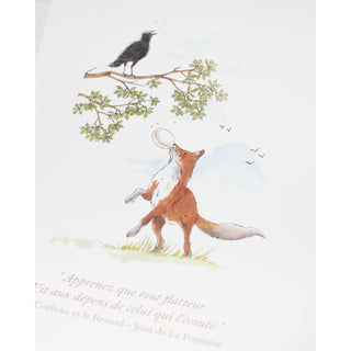 Affiche Le Corbeau et le Renard - Dessin - By BM x 1.2.3. Famille