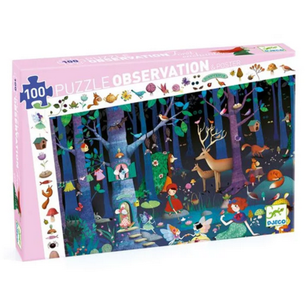 Puzzle la forêt enchantée 100 pièces - Djeco