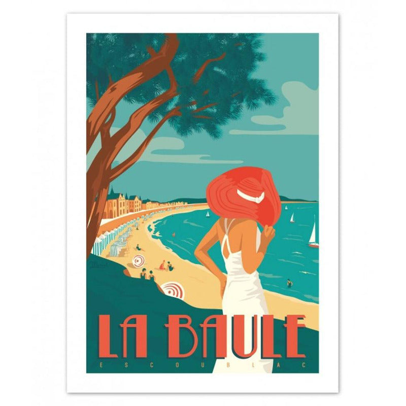 Affiche La Baule - 30 x 40 cm - Marcel