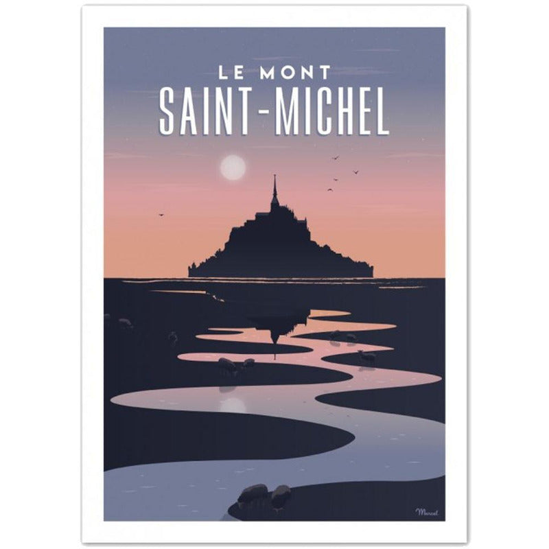 Affiche Le Mont Saint Michel - 30 x 40 cm - Marcel