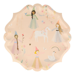 Lot de 8 assiettes princesses - Meri Meri