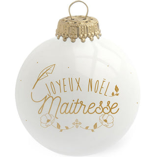 Boule Joyeux Noël Maitresse