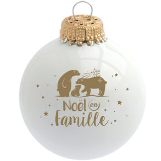 Boule Noël en famille