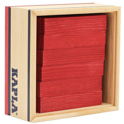 Coffret de 40 planchettes Kapla rouges