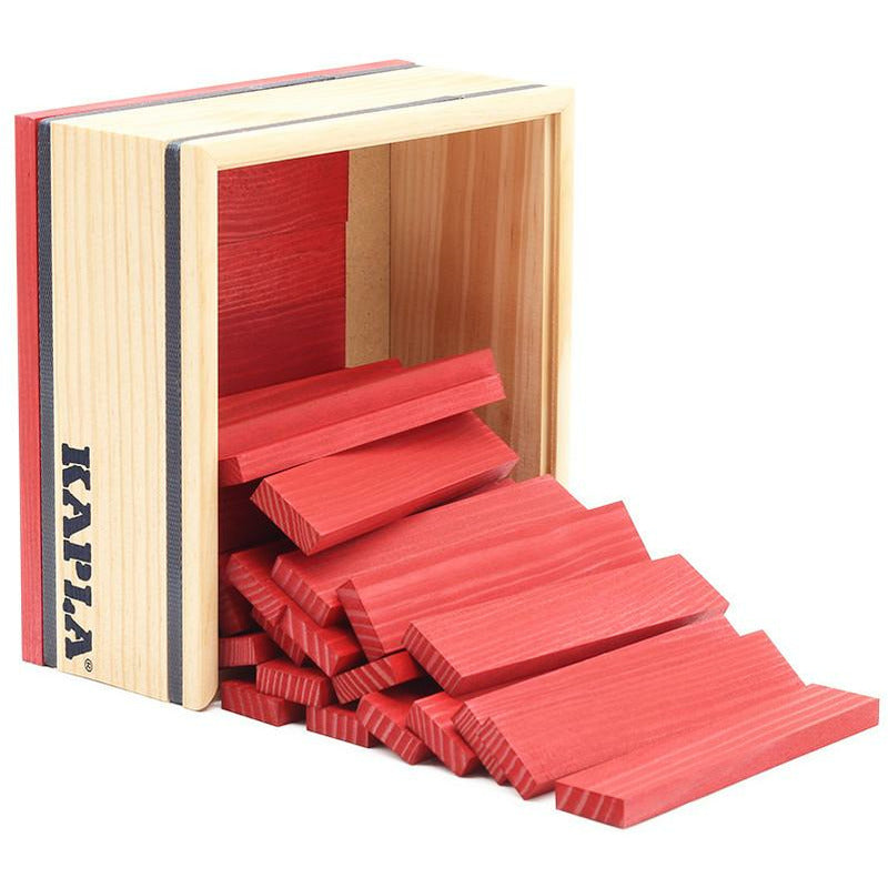 Coffret de 40 planchettes Kapla rouges