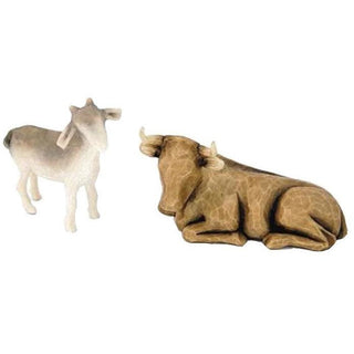 Figurines boeuf et chevreau - Willow Tree