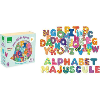 Magnets - Alphabet majuscule 56 pièces - Vilac