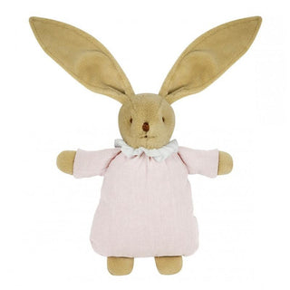 Peluche - Lapin Nid d'ange lin rose 20 cm